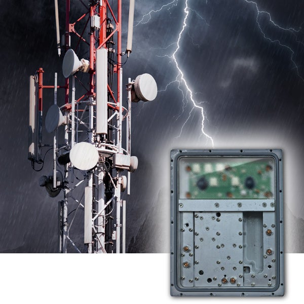 GORE® Protective Vents garantisce ai sistemi RF la massima affidabilità con la classe IP idonea a condizioni di forti precipitazioni